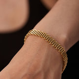 Gevlochten Schakel Armband met Luxe Afwerking
