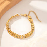 Gevlochten Schakel Armband met Luxe Afwerking
