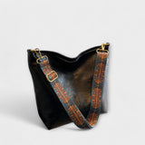 Dames Schoudertas Bruin met Verstelbare Boho Schouderband