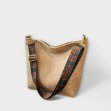 Dames Schoudertas Bruin met Verstelbare Boho Schouderband