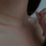 Minimalistische Kristal Hanger Ketting Dames – Tijdloze Elegantie