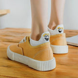 Dames Enkelsokken Beige met Geborduurd Figuur