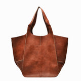 Oversized shopper tas van PU leer voor dames