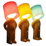 Decoratieve Tafellamp Bruin met Figuren Design