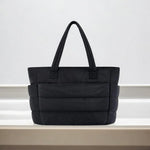 Gewatteerde Shopper Tas met Ruim Interieur.