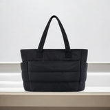 Gewatteerde Shopper Tas met Ruim Interieur.
