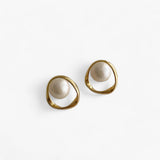 Gouden Parel Oorbellen voor Elegante en Tijdloze Look
