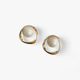 Gouden Parel Oorbellen voor Elegante en Tijdloze Look