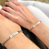 Dames ID Armband Roségoud met Graveerplaatje