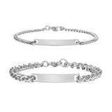 Dames ID Armband Roségoud met Graveerplaatje