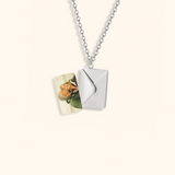 Gepersonaliseerde Foto Ketting Goud met Envelop Hanger