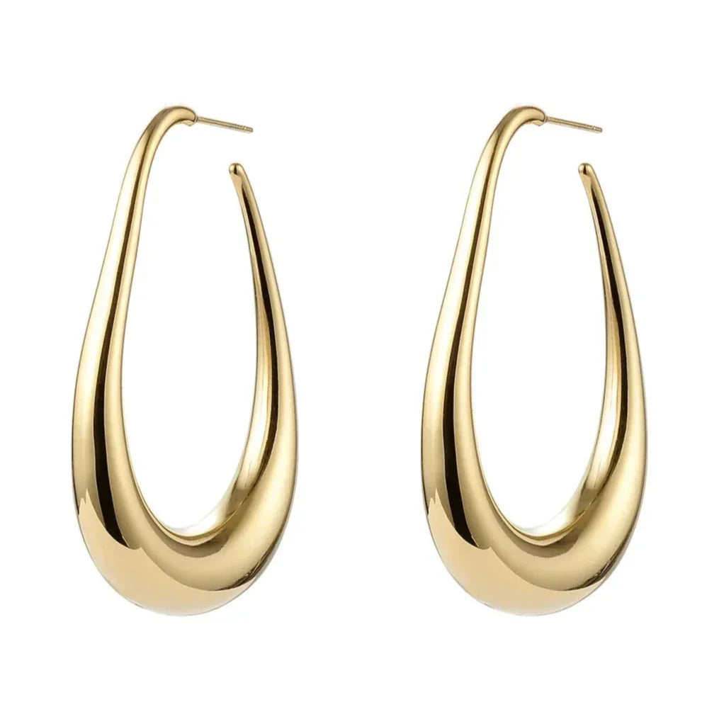 Grote Druppel Oorbellen voor Statement en Elegante Look.