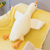 Grote Gans Knuffel met Lange Hals – Wit & Oranje