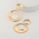 Dubbele Cirkel Oorbellen Goud voor Moderne Statement Look