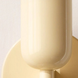 Geometrische Wandlamp Rood & Crème
