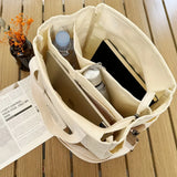 Zwarte Dames Shopper met Voorvak en Schouderriem