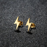Mini Oorbellen Set met Ster en Bliksem voor Trendy Look