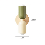 Geometrische Wandlamp Rood & Crème