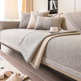 Bankhoes met Gewatteerd Patroon – Beige