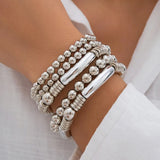 Dames kralen armbanden set van 5 stuks