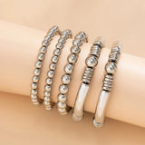 Dames kralen armbanden set van 5 stuks