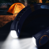 Oplaadbare Nekventilator Blauw met Display