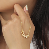 Dames Naamketting Zilver Gepersonaliseerd