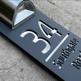 Gepersonaliseerd Huisnummerbord met LED Verlichting – Zwart