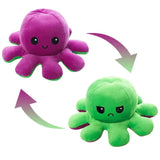 Omkeerbare Octopus Knuffel – Roze & Blauw