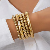 Dames kralen armbanden set van 5 stuks