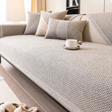 Bankhoes met Gewatteerd Patroon – Beige