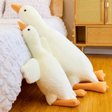 Grote Gans Knuffel met Lange Hals – Wit & Oranje