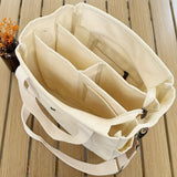 Zwarte Dames Shopper met Voorvak en Schouderriem