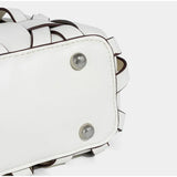 Dames Handtas Wit met Gevlochten Design