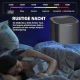 Luchtontvochtiger – Draagbare 2-in-1 Ontvochtiger met Luchtreiniger en Nachtlamp