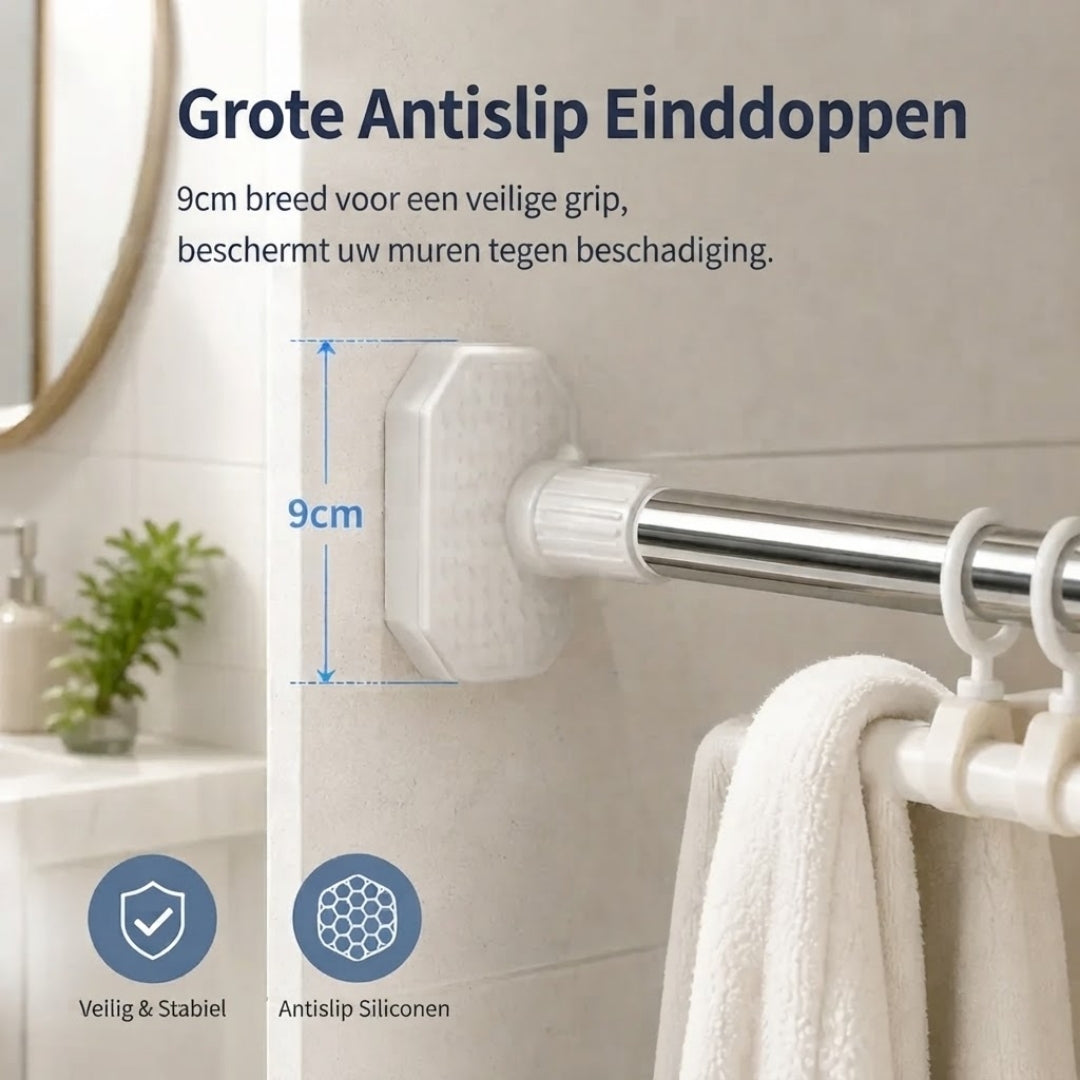Verstelbare Gordijnroede Zonder Boren