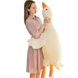 Grote Gans Knuffel met Lange Hals – Wit & Oranje