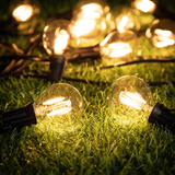 LED Lichtsnoer met Transparante Lampen Warm Wit