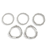 Dames kralen armbanden set van 5 stuks