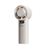 Grijze Draagbare Mini Ventilator met Digitale Display