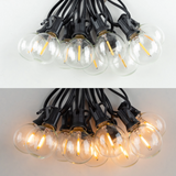 LED Lichtsnoer met Transparante Lampen Warm Wit