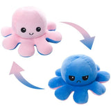 Omkeerbare Octopus Knuffel – Roze & Blauw