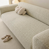 Elastische Teddy Bankhoes – Beige