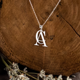 Gouden Letter Ketting met Initialen