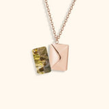 Gepersonaliseerde Foto Ketting Goud met Envelop Hanger