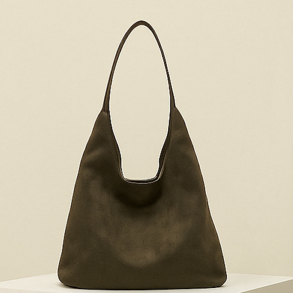 Ruime Vegan Suède Shopper Tote Dames