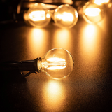 LED Lichtsnoer met Transparante Lampen Warm Wit