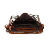 Dames Schoudertas Bruin met Koeienprint