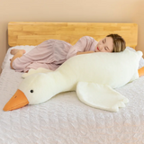 Grote Gans Knuffel met Lange Hals – Wit & Oranje