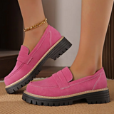 Dames Loafers Zwart met Plateauzool